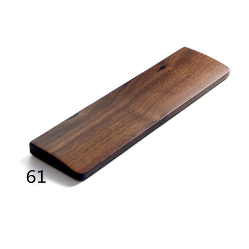 Đệm kê cổ tay bằng gỗ óc chó chống trượt tiện dụng cho bàn phím cơ 61 87 104 phím