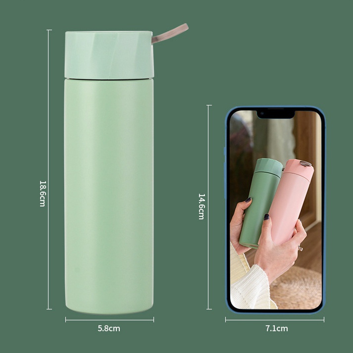 Bình Nước Giữ Nhiệt Bằng Thép Không Gỉ 304 300Ml Màu Sắc Ngọt Ngào