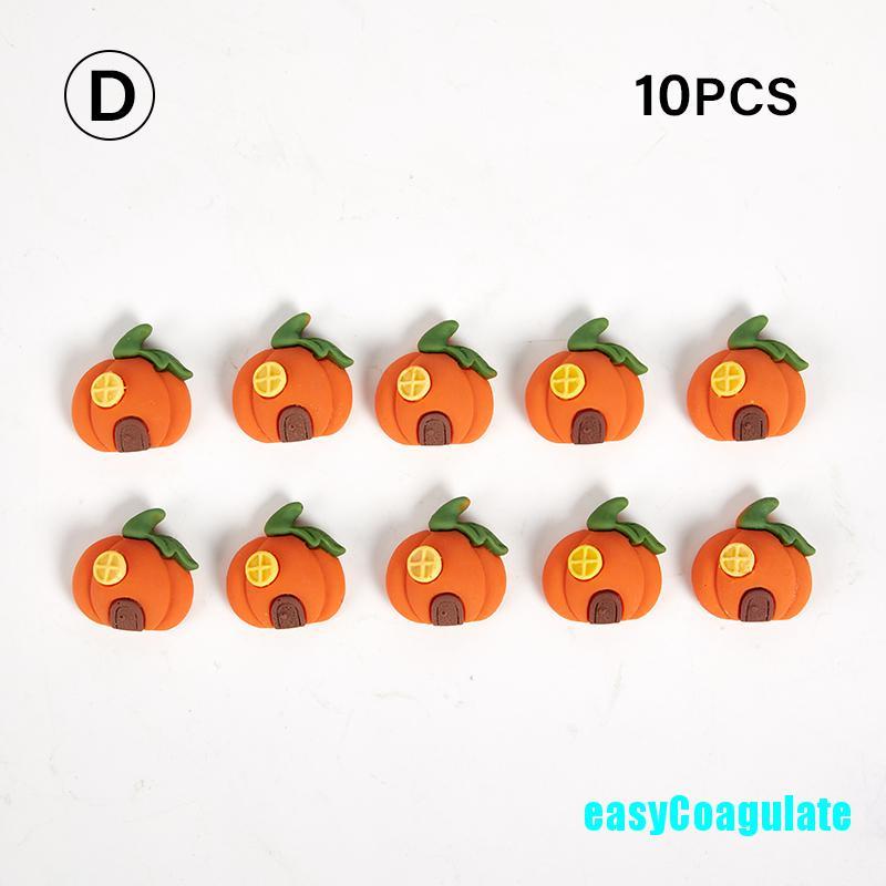 Set 10 phụ kiện trang trí tiệc Halloween bằng nhựa Resin Diy