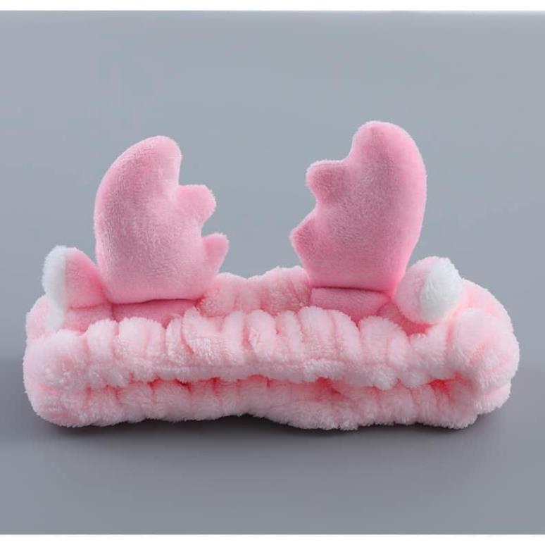Băng đô rửa mặt băng đô cài tóc sừng hươu vải nhung sang chảnh, June Accessories