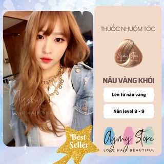 Thuốc Nhuộm Màu NÂU VÀNG ÁNH KHÓI Không Tẩy AYMY