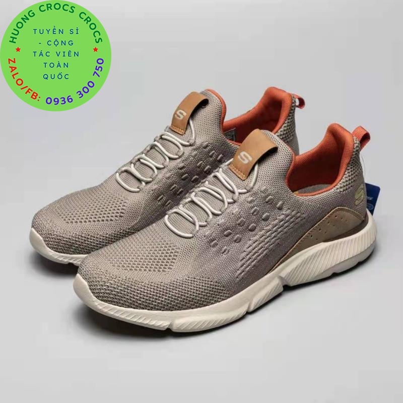 GIÀY THỂ THAO SKECHERS GOWALK GOGA MAX RELAXED FIT CHO NAM MÀU KHAKI