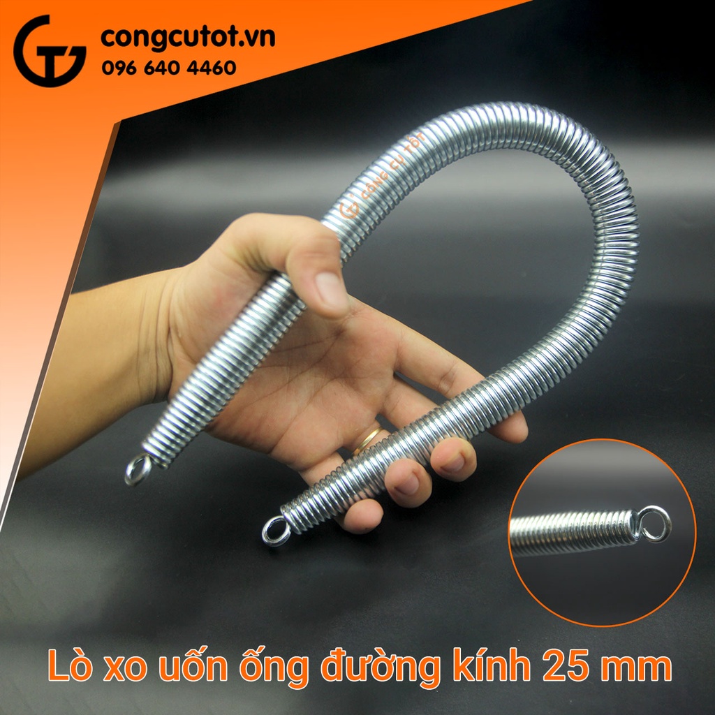 Lò xo uốn ống Φ25 uốn ống nhựa, ống inox, ống đồng,... mỏng