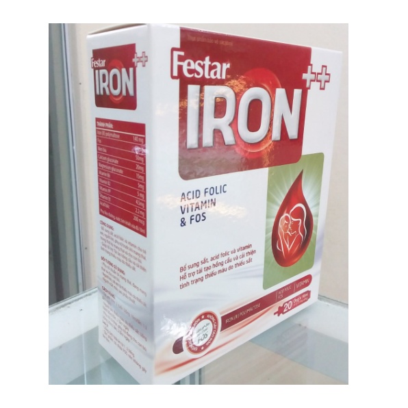 ✅ Siro bổ sung sắt Festar Iron++ acid folic, vitamin bổ máu, tạo hồng cầu cho người bị thiếu máu