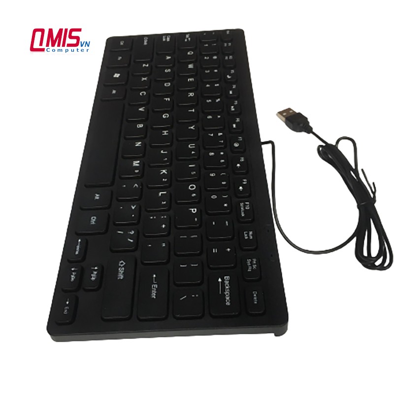 Bàn phím mini dùng cho laptop, máy tính để bàn PC - Cổng USB - BOSSTON