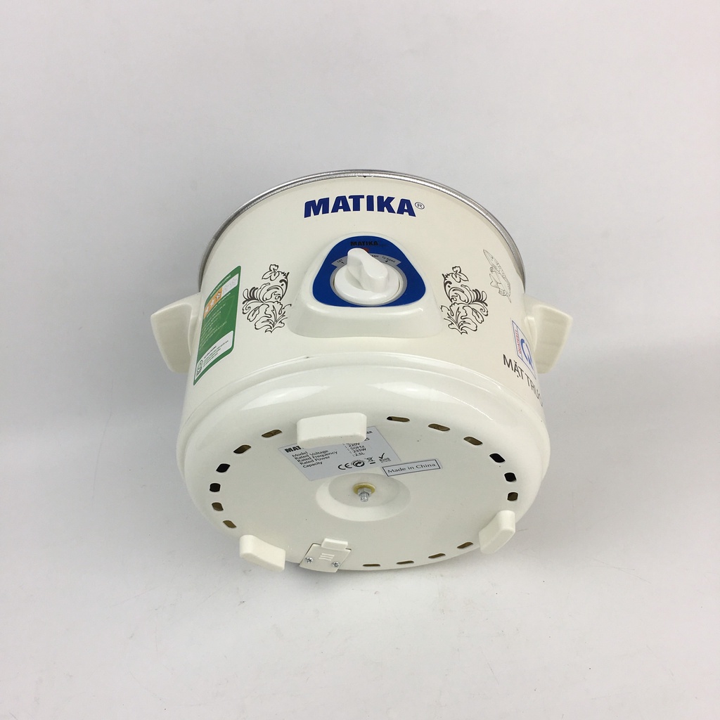 Nồi Kho Cá Nấu Chậm Chưng Yến Cách Thủy MATIKA MTK-9125 Dung Tích 2,5L Ruột Sứ Cao Cấp Chống Dính