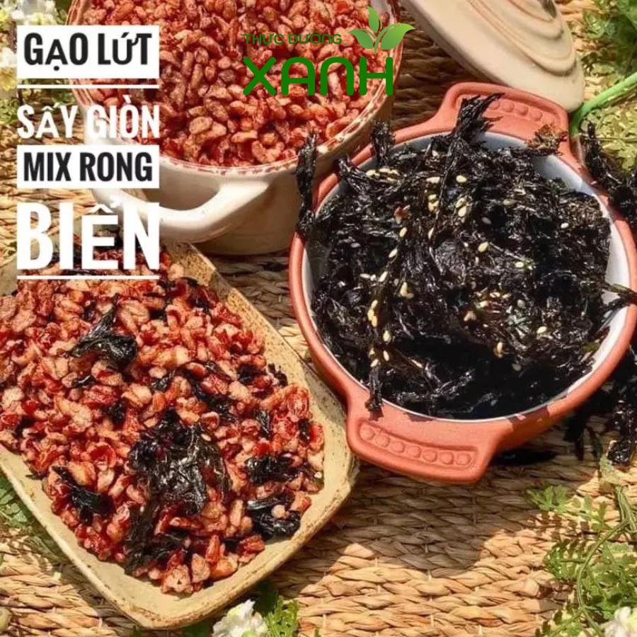 250Gr Gạo Lứt Sấy Rong Biển / Cốm Gạo Lứt & Gạo Lứt Rang - Thực Dưỡng Xanh