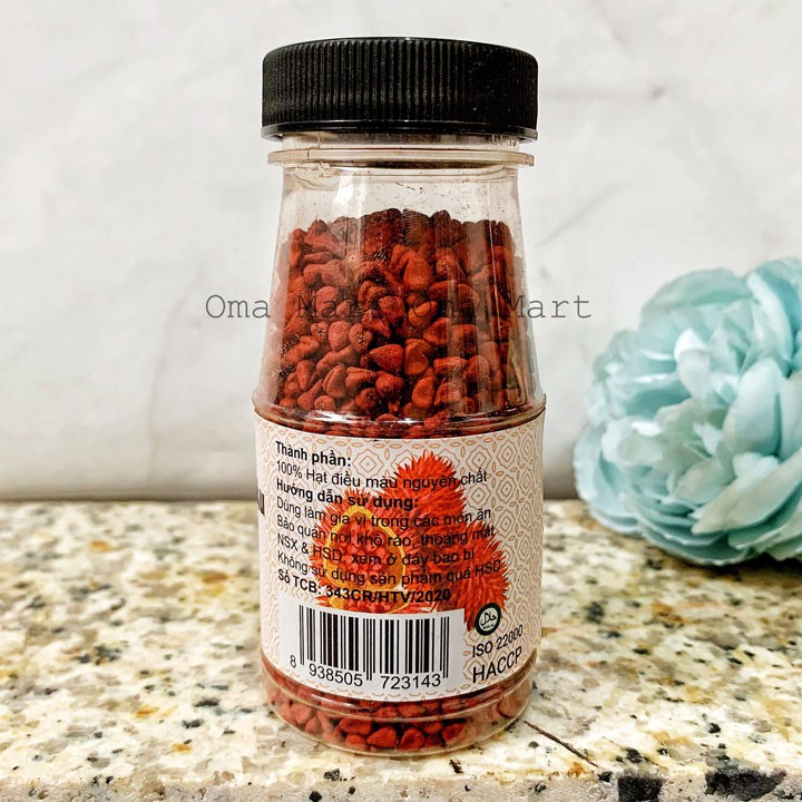 Hạt điều màu nguyên chất Vipep 70g