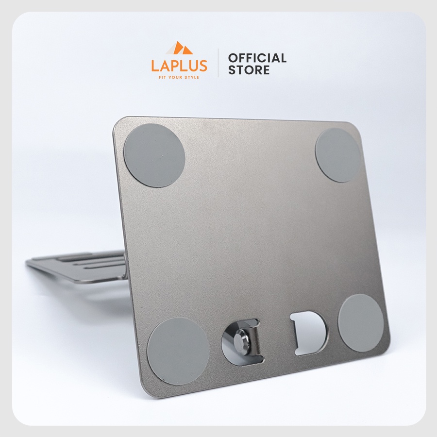 Giá Đỡ Máy Tính Bảng Kim Loại Cao Cấp - Có Khe Tản Nhiệt, Đệm Chống Trượt - Phù Hợp Giải Trí, Làm Việc, Học Online