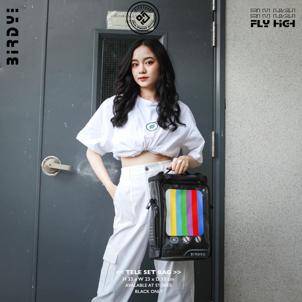 Túi Đeo Chéo Nam Nữ Birdybag  Teleset Bag  Unisex/ Black Chính Hãng Tiện Lợi, Thoải Mái Thời Trang Chính Hãng