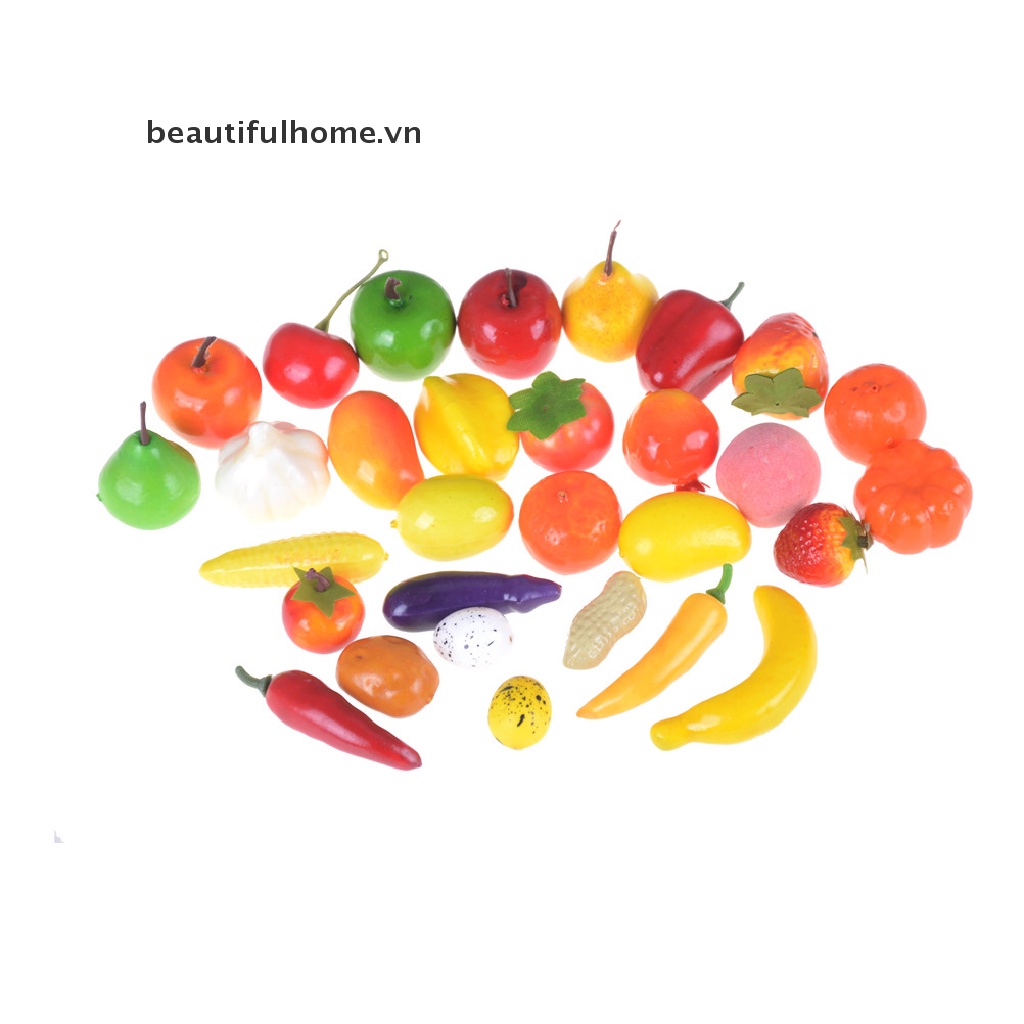 Bộ 10 Rau Củ Quả Đồ Chơi Mini Cho Bé