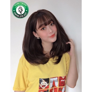 [Tóc giả nguyên đầu] Chính hãng Yuritran Tóc (BỘ CÚP PHỒNG SOCOLA NEW)