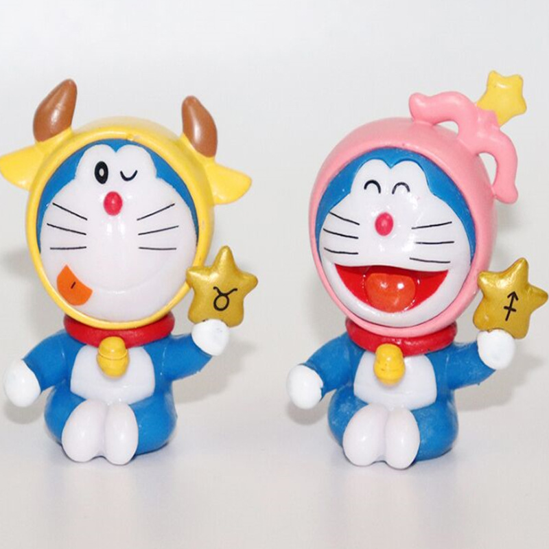 Set 12 mô hình nhân vật hoạt hình doraemon bằng Pvc chất lượng cao độc đáo