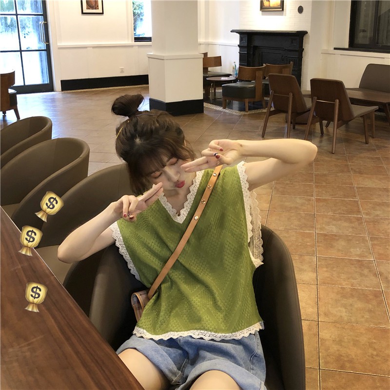 Áo Nữ Không Tay Thời Trang Hàn Quốc Xinh Xắn | BigBuy360 - bigbuy360.vn