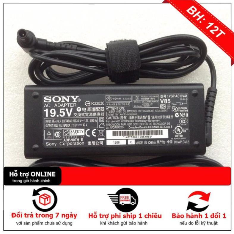 [BH12TH] Sac Laptop Sony VAIO 19.5V - 4.7A, 90W, LOGO VAIO, Hàng Zin ZIN