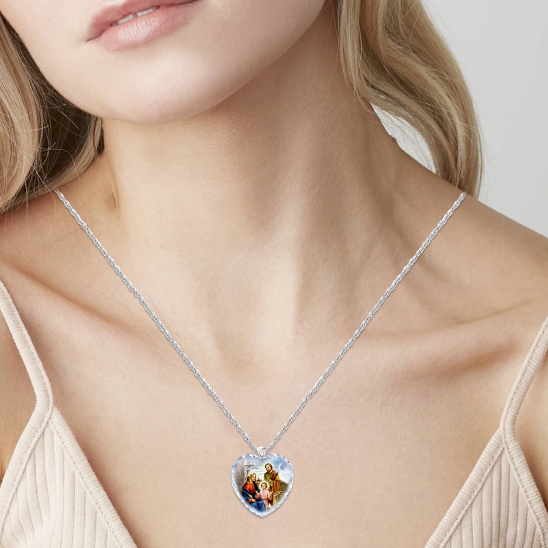 Vòng cổ Mặt Hình Trái Tim Phong Cách Cổ Điển Cho Nữ