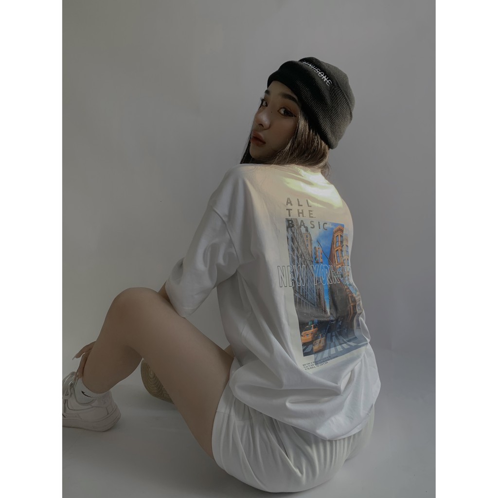 Áo NEWYORK CITY Form rộng, nam - nữ - all the basic