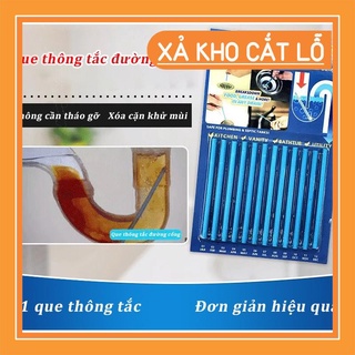 [FREE SHIP] Que thông tắc cống, bồn rửa (vỉ gồm 12 que) [XẢ KHO HOT]