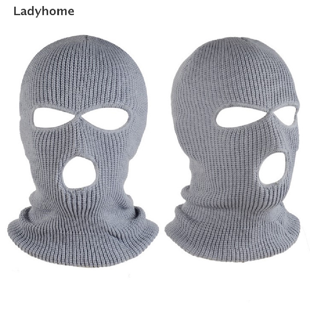 1 Mũ Balaclava Thêu Hình 3 Lỗ Giữ Ấm Mùa Đông Dành Cho Nam Nữ