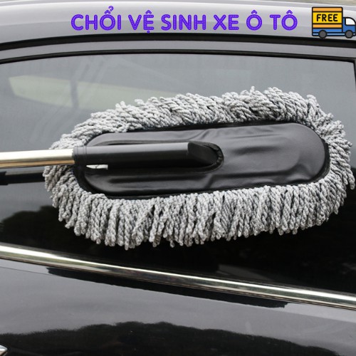 Cọ Rửa Xe Ô Tô, Vệ Sinh Xe Hơi, Chổi Lau Có Thế Kéo Dài LEON OFFICAL