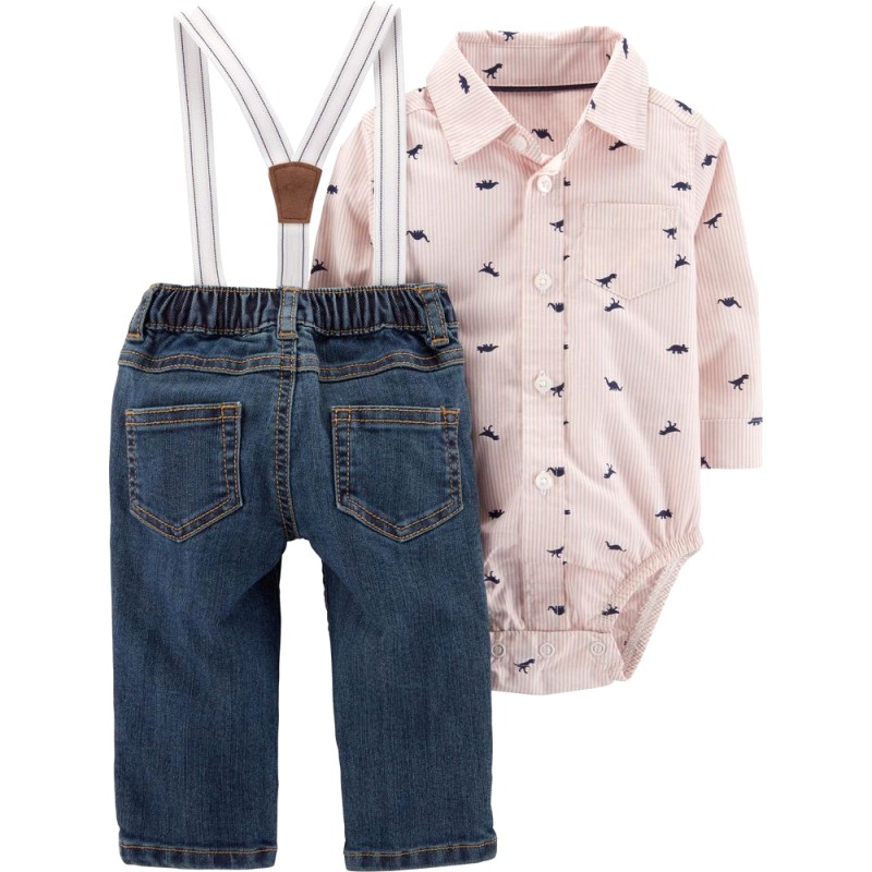 Set bodysuit sơ mi kèm quần Car-tờ Auth Từ Mỹ (16546410)