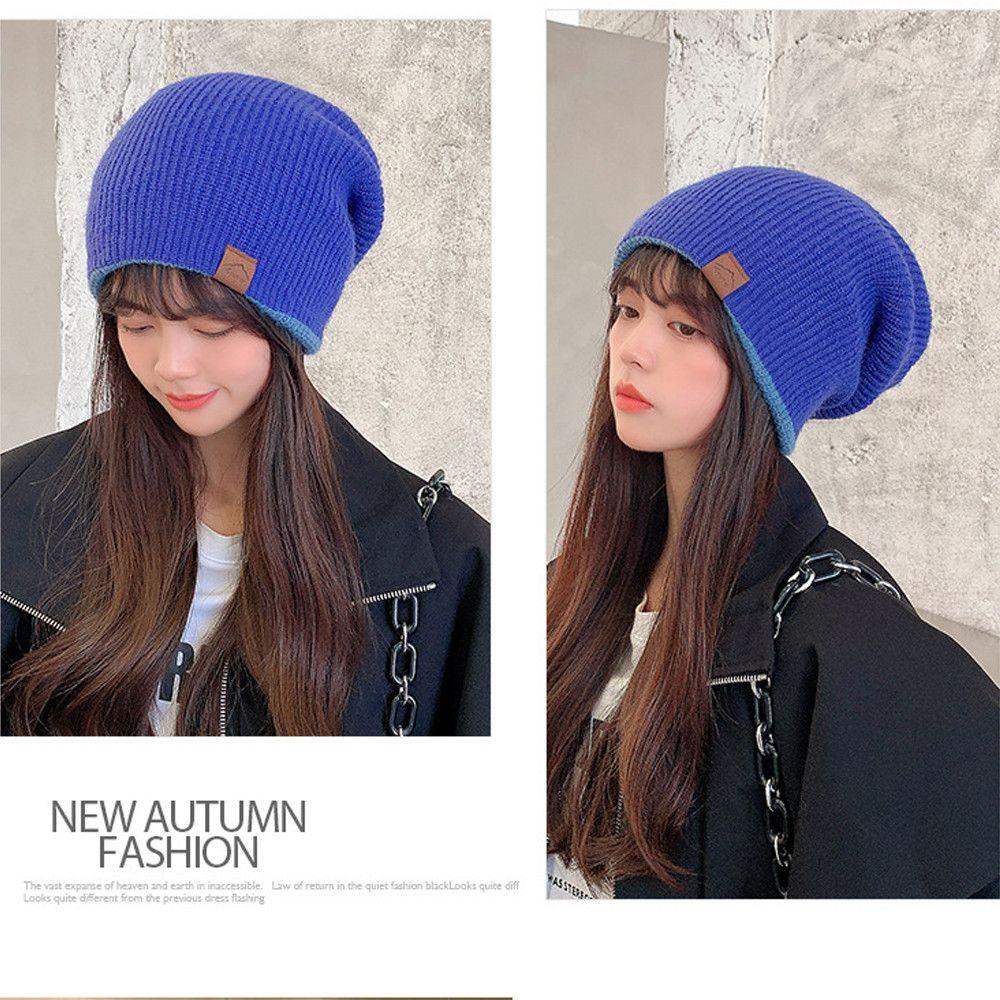 Mũ Len Dày Hai Lớp Giảm Tuổi Tác Cho Nữ