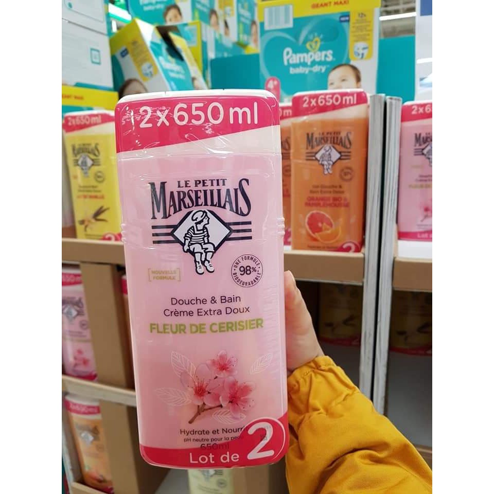 Sữa tắm Le Petit Marseiliais anh đào 650ml