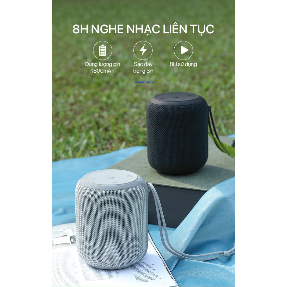 Loa Bluetooth 5.0 VIVAN VS12 Hi-Fi Công Suất 10W - Chống Nước IPX6 - Hỗ Trợ Kết Nối Cổng AUX/MicroSD