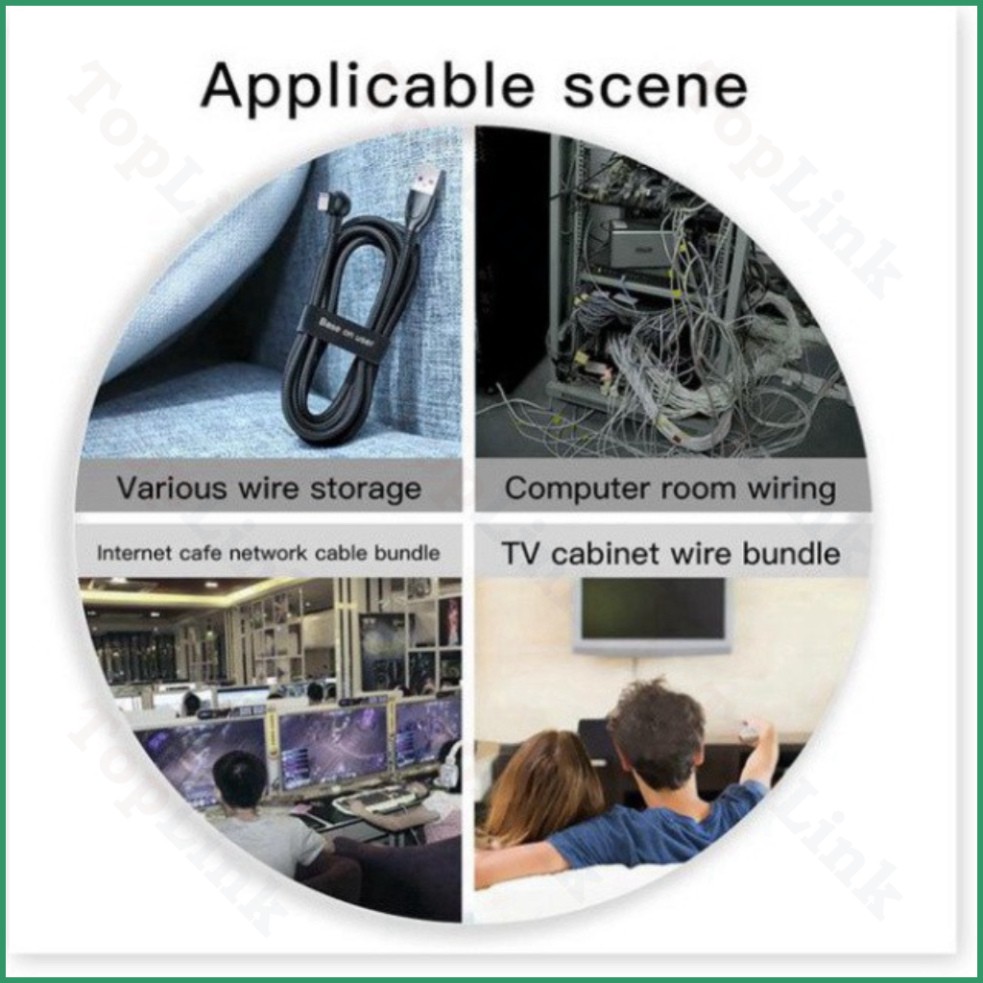 [TopLink] Cuộn Dây Dính Đa Năng Dài 3M Baseus Có Thể Bó Gọn Giúp Cáp Sạc Và Đường Dây Điện Trong Gia Đình Bạn Trở Nên G