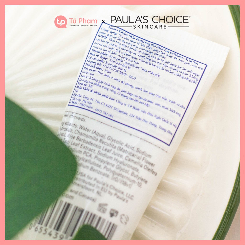 Gel Tẩy Da Chết Paula's Choice Skin Perfecting 8% AHA Gel Exfoliant 15ml