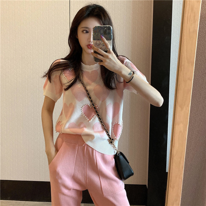 Áo Dệt Kim Ngắn Tay Thời Trang Mùa Hè Pháp 2021 | BigBuy360 - bigbuy360.vn