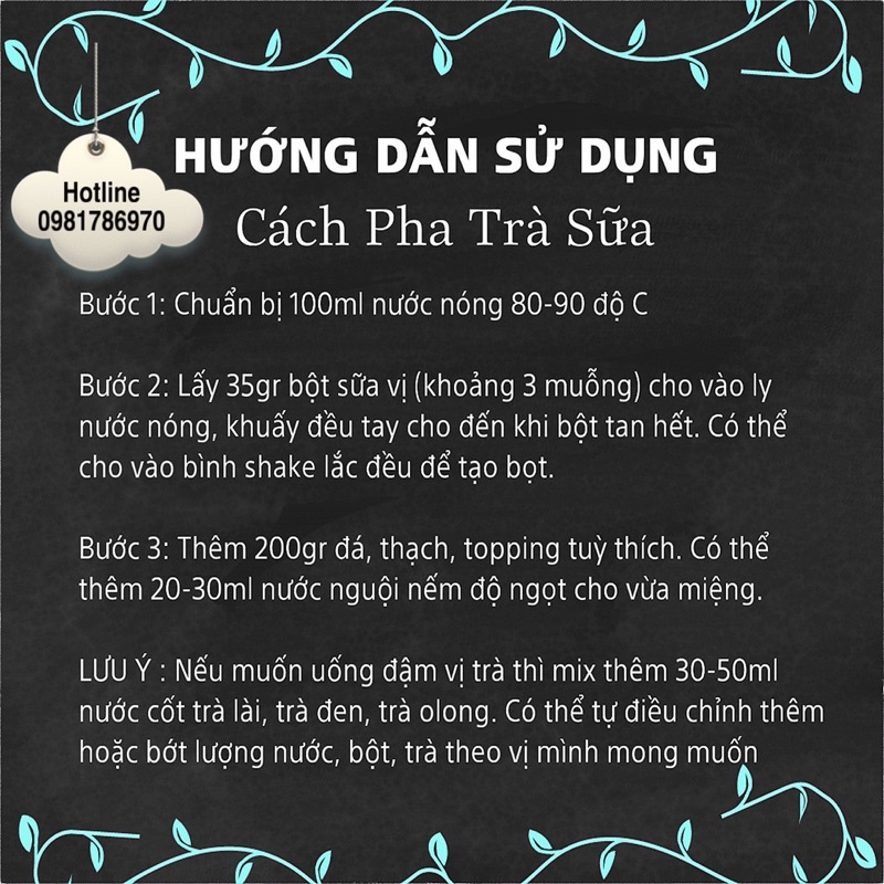 Trà Sữa Neicha Vị Việt Quất/ Bột trà sữa PHA SẴN TIỆN LỢI, thơm ngon béo ngậy.