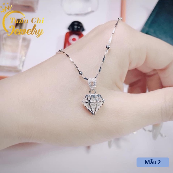 Dây Chuyền Nữ ♥️MẪU MỚI♥️ Vòng Cổ Bạc Nữ,Kết Hợp Nhiều Mẫu Mặt Xinh, Nhẹ Nhàng