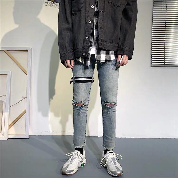 Quần jeans kèm đai Q286