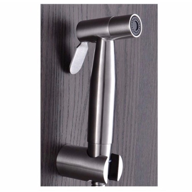 Bộ vòi xịt vệ sinh inox 304 kèm đai không dây