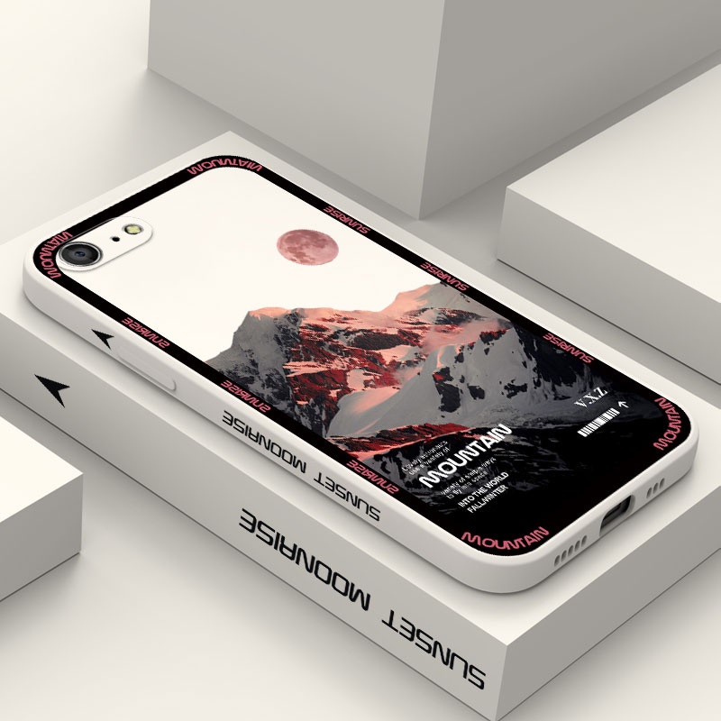 Ốp Điện Thoại Silicon Dẻo In Hình Cảnh Mặt Trời Mọc Cho IPhone 8 7 6 6S Plus SE 2020