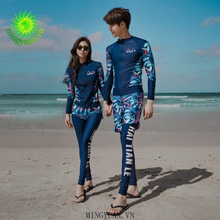 Bộ đồ bơi hai mảnh dài tay chống nắng thời trang cho nữ