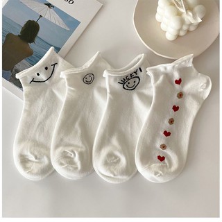 Tất Nữ Hàn Quốc Cổ Ngắn Cao Cấp Họa Tiết Cute Năng Động - T053 Girl_Friday