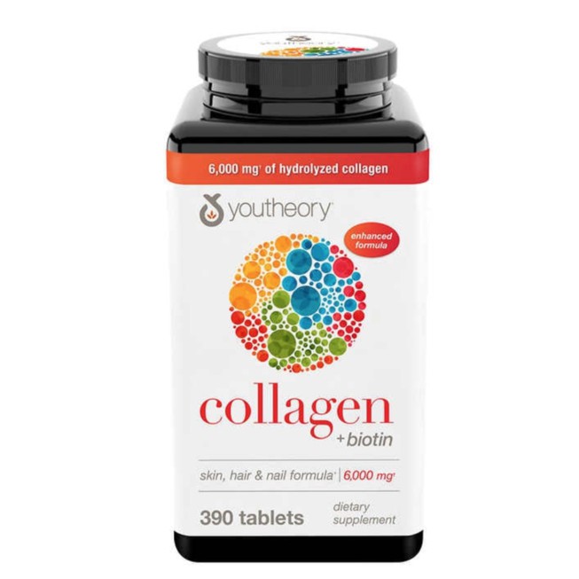 Viên uống collagen Youtheory + Biotin dành cho nữ loại 390 Viên