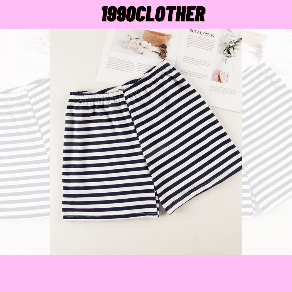 SPK- Quần đùi nữ, quần thun sọc ngang nữ dày dặn ống rông size M SKUQ-12