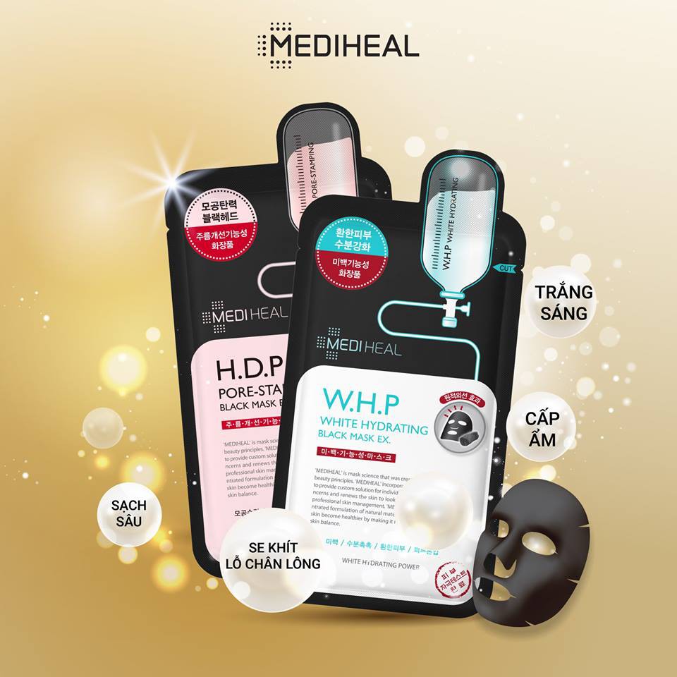 Mặt Nạ Dưỡng Da Mediheal 💝FREESHIP💝 Mask Dưỡng Trắng - Mặt Nạ Lụa Làm Sạch Lỗ Chân Lông - Cân Bằng Độ Ẩm SP17