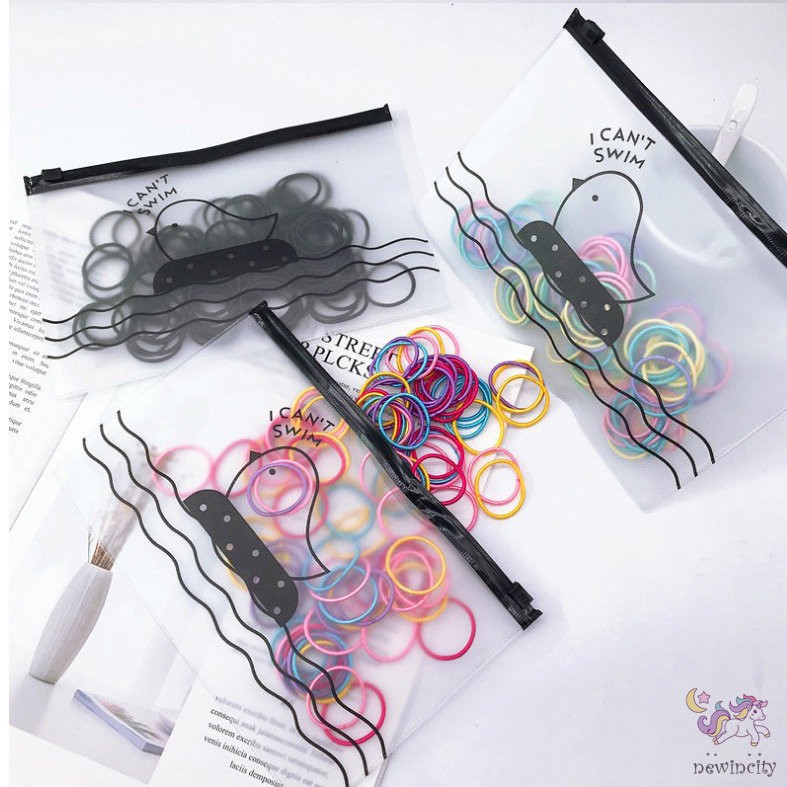 Dây Cột Tóc Màu Sắc Ngọt Ngào Phong Cách Hàn Quốc Cho Bé Gái