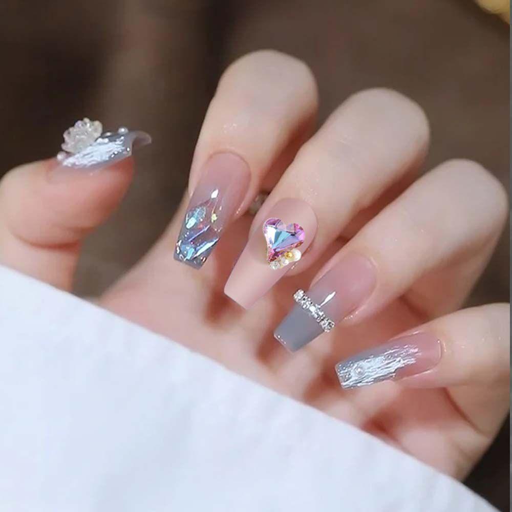 Phụ Kiện Trang Trí Móng Tay Hình Trái Tim Xinh Xắn|Phụ Kiện Trang Trí Móng Tay Nghệ Thuật Hình Trái Tim Sang Trọng DIY