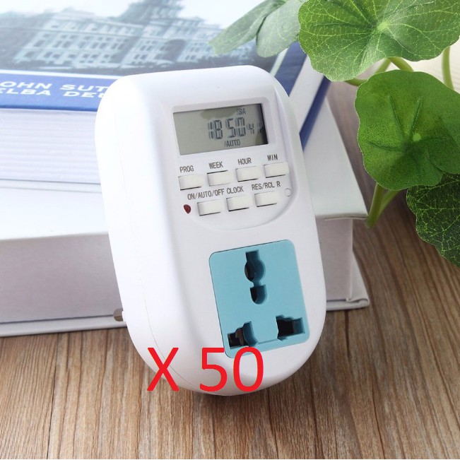 Combo 50 Ổ cắm hẹn giờ điện tử AL-06- 220v,ổ cắm điện hẹn giờ tắt mở tự động