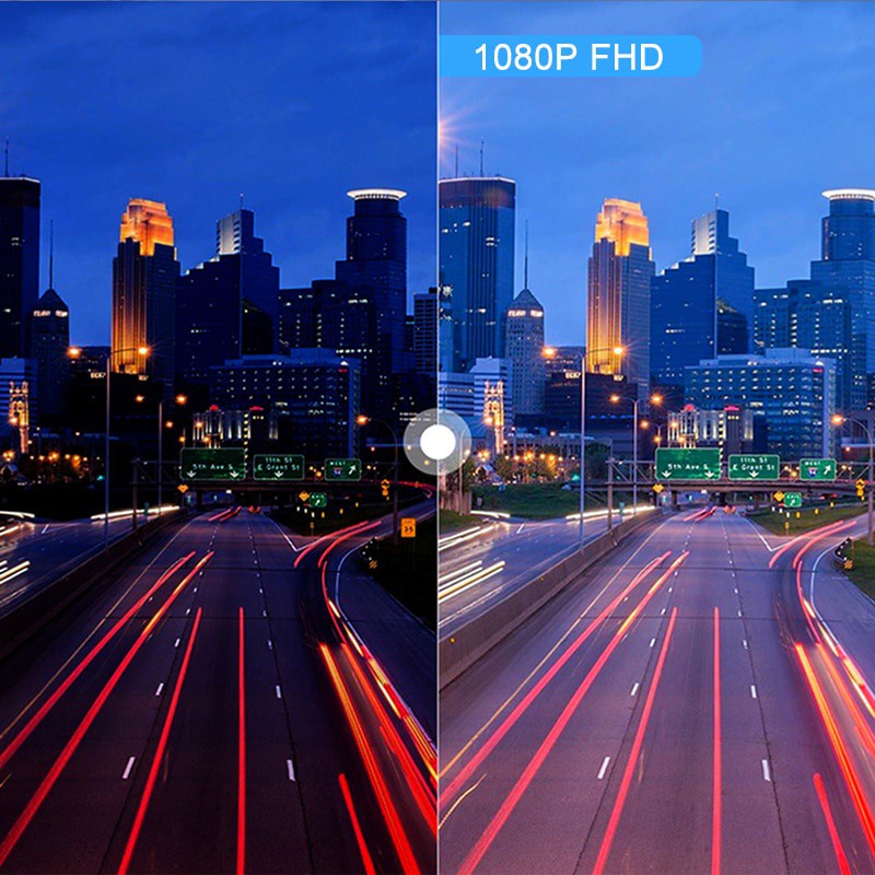 Camera Hành Trình 4 Inch Cảm Ứng 3 Camera DVR FHD 1080P Tầm Nhìn Đêm 24H Cho Xe Hơi