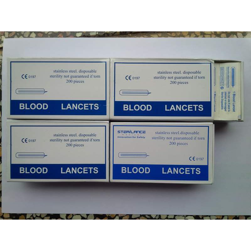 (Hộp 200 cây) Kim chích mụn Blood Lancets