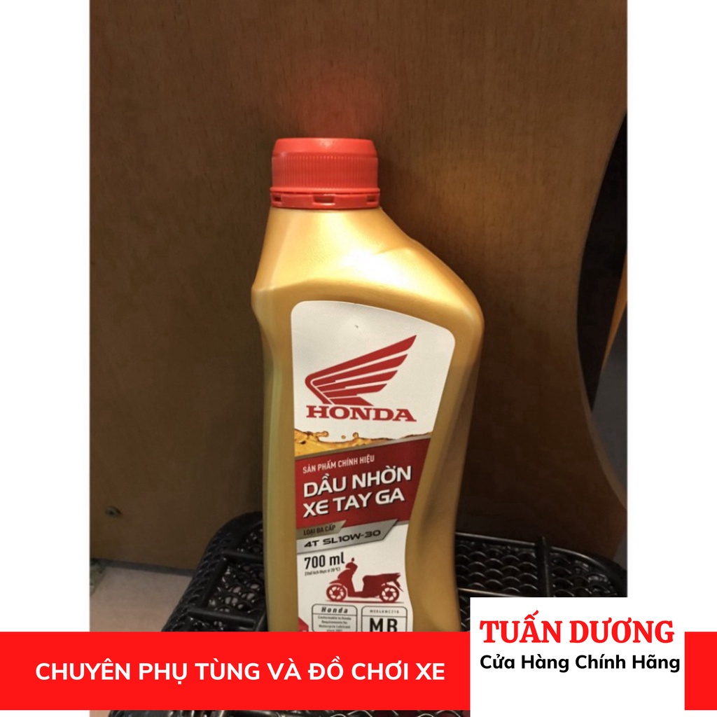 Dầu Nhớt Xe Tay Ga Honda 10w30 (700ml) [ CÔNG THỨC MỚI - HÀNG CHÍNH HÃNG ]- Dầu Nhớt Xe Máy giúp êm xe, nhẹ máy