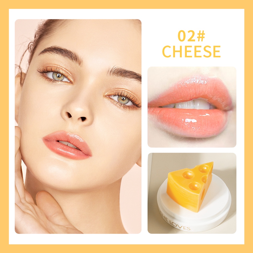 Son Kem Dưỡng Ẩm Sheloves Chống Nứt Nẻ Thiết Kế Vỏ Hình Phô Mai