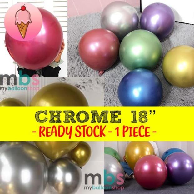 Bóng siêu nhũ chrome size 24'' trang trí sinh nhật đám cưới phòng cưới - K95