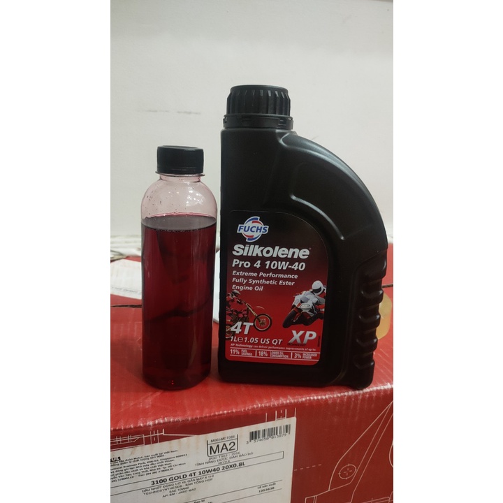 Nhớt xe máy Fuchs Silkolene Pro 4 10W40
